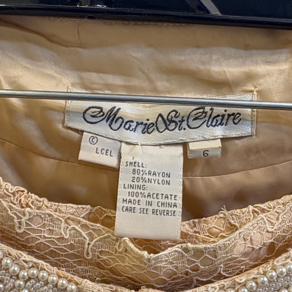 Marie St. Claire Cream Lace Dress